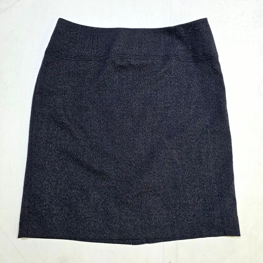 Apt. 9 Pencil Skirt Womens 12 Charcoal Gray Stretch Career Office Professional